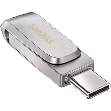 Sandisk ultra dual drive luxe 256 gb usb-stick (zilver, usb-a 3.2 gen 1, usb-c 3.2 gen 1)
