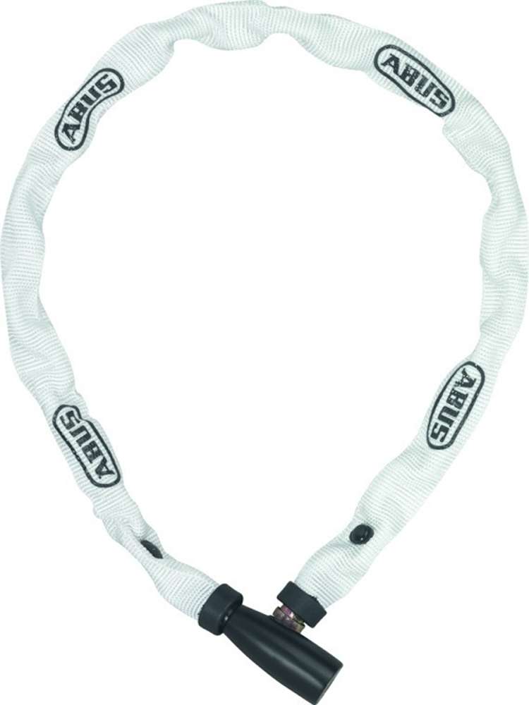 Load image into Gallery viewer, Abus kettingslot 1500 60 Web wit - 4mm dik - 60cm - sportieve witte fietsslot
