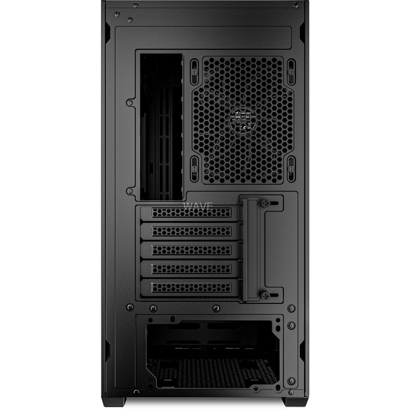 Load image into Gallery viewer, Sharkoon mk4 rgb strip mini tower behuizing (zwart | 2x usb-a | 1x usb-c | rgb)
