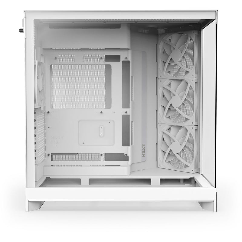 Load image into Gallery viewer, Nzxt h9 flow midi tower behuizing (wit (mat) | 2x usb-a | 1x usb-c | tempered glass)
