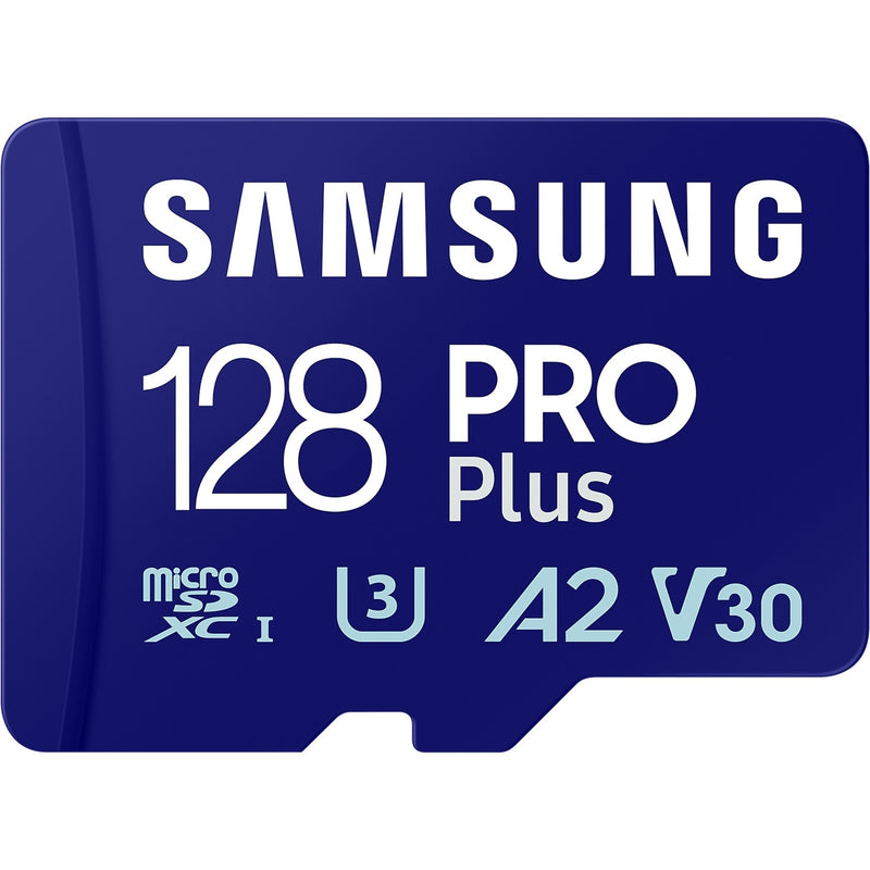 Load image into Gallery viewer, Samsung pro plus 128 gb microsdxc (2023) geheugenkaart (blauw, uhs-i u3, class 10, v30, a2)
