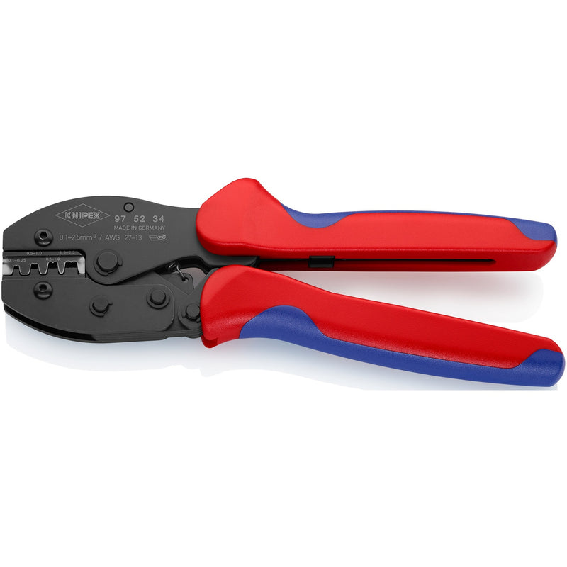 Load image into Gallery viewer, Knipex preciforce 97 52 34 sb krimptang (rood blauw, isolieren, crimpen 0,1 - 2,5mm²)
