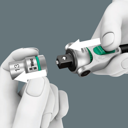 Wera 8100 sa 9 zyklop speed-ratelset gereedschapsset (zwart groen, 1 4 -aandrijving, 28-delig)