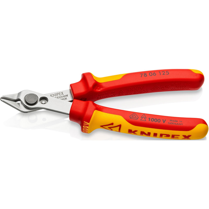 Load image into Gallery viewer, Knipex electronic super knips® vde 78 06 125 elektronica-tang (rood geel)
