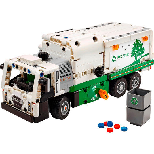 Lego technic - mack lr electric vuilniswagen constructiespeelgoed (42167)