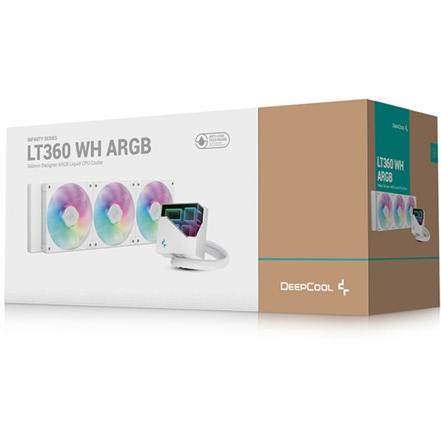 Chargez l'image dans la visionneuse de la galerie, Deepcool lt360 argb waterkoeling (wit, 4-pins pwm fan-connector)
