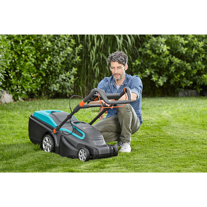 Load image into Gallery viewer, Gardena elektrische grasmaaier powermax 1800 42 (zwart turquoise, 5042-20)
