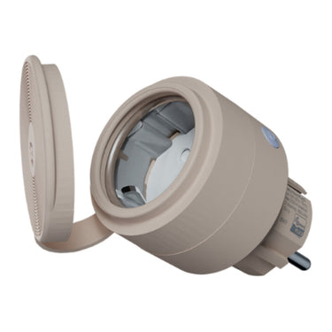 Shelly wave outdoor plug s lr (eu) stekkerdoos (beige, z-wave)