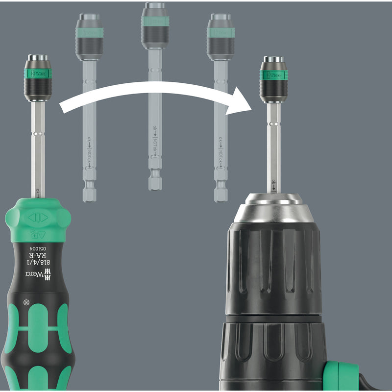 Load image into Gallery viewer, Wera kraftform kompakt 20 ra-r, 6‑delig bitset (zwart groen)
