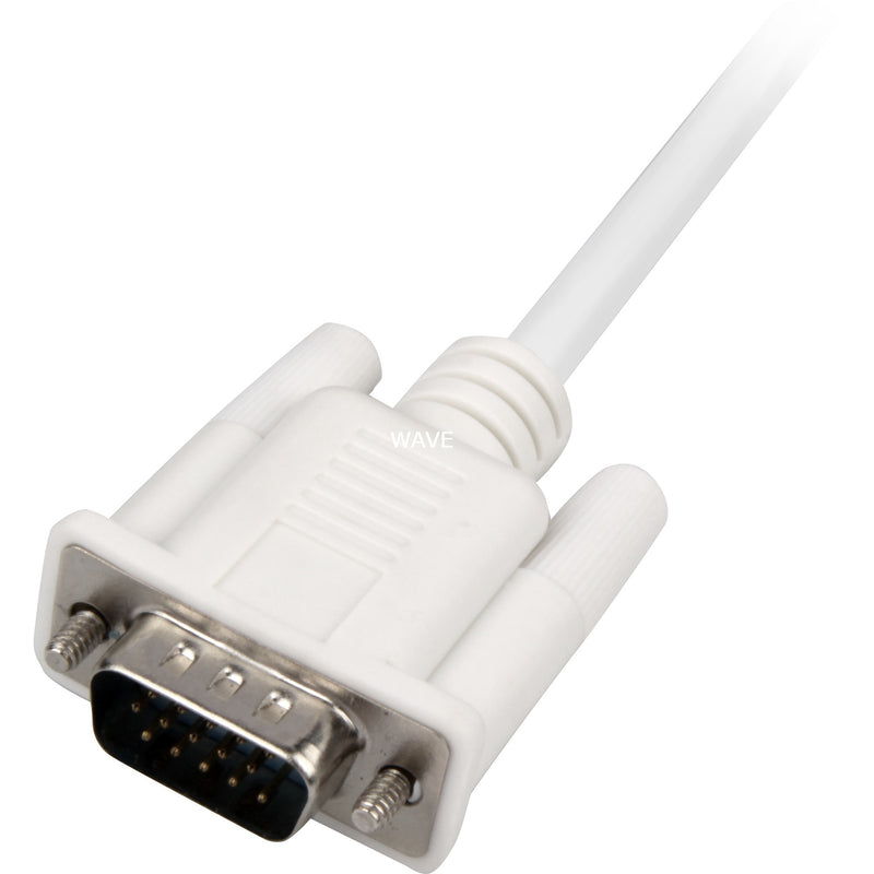 Afbeelding laden in galerijviewer, Delock vga (male) + usb-a (male) naar hdmi (female) adapter (wit, 0,25 meter)
