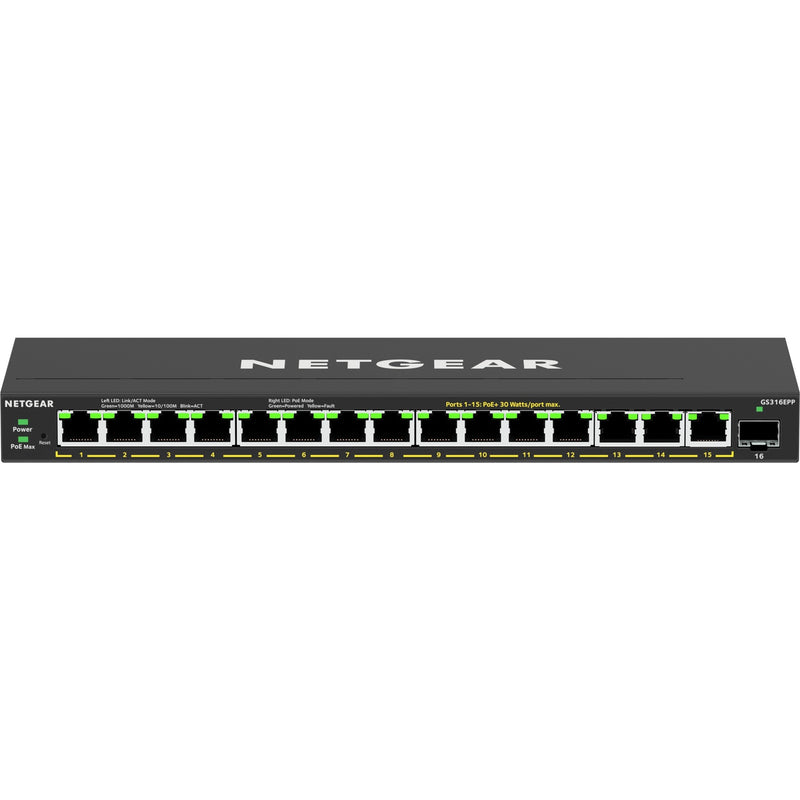 ギャラリービューアに画像をロードする, Netgear gs316epp switch (zwart)
