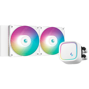 Deepcool le520 wh waterkoeling (wit, 4-pins pwm fan-connector)