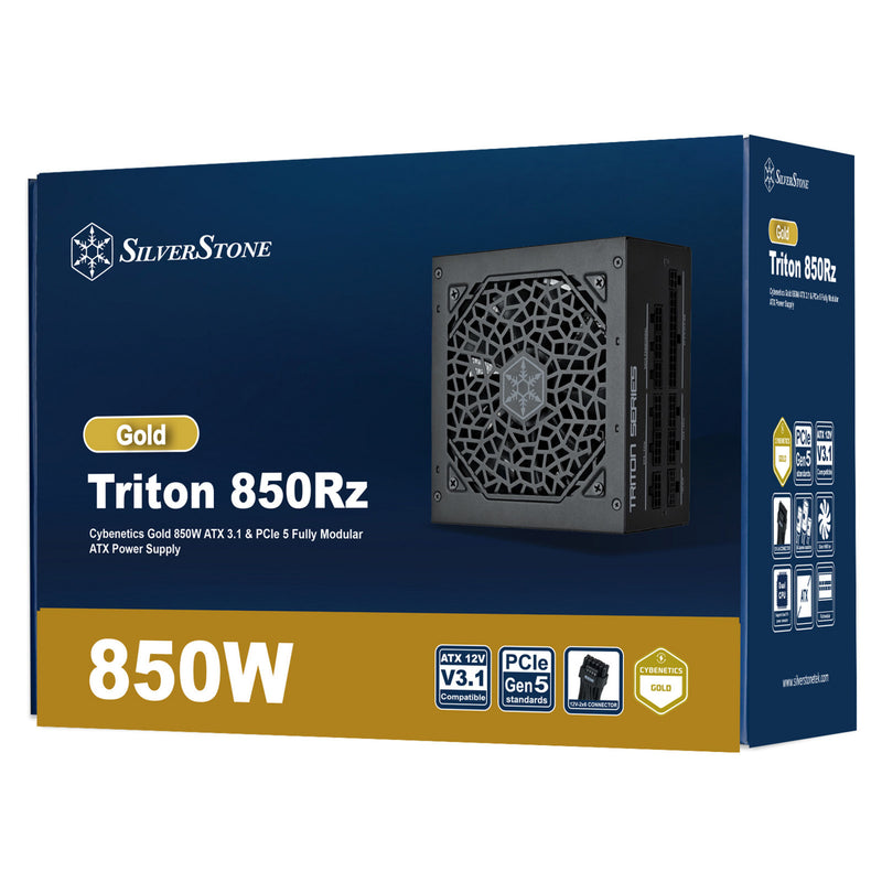 Load image into Gallery viewer, Silverstone triton 850rz modulaire 850 watt voeding (zwart, 1x 12v-2x6, 3x pcie)
