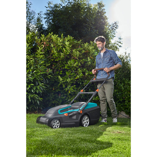 Gardena elektrische grasmaaier powermax 1800 42 (zwart turquoise, 5042-20)