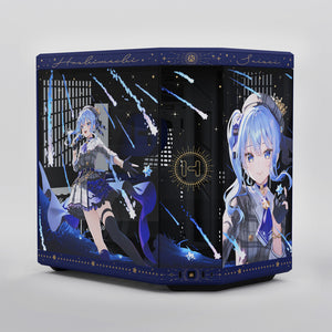 Hyte hoshimachi suisei y70 midi tower behuizing (blauw | 2x usb-a | 1x usb-c | tempered glass)