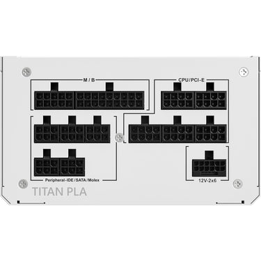 Montech titan pla modulaire 1000 watt voeding (wit, 2x pcie)