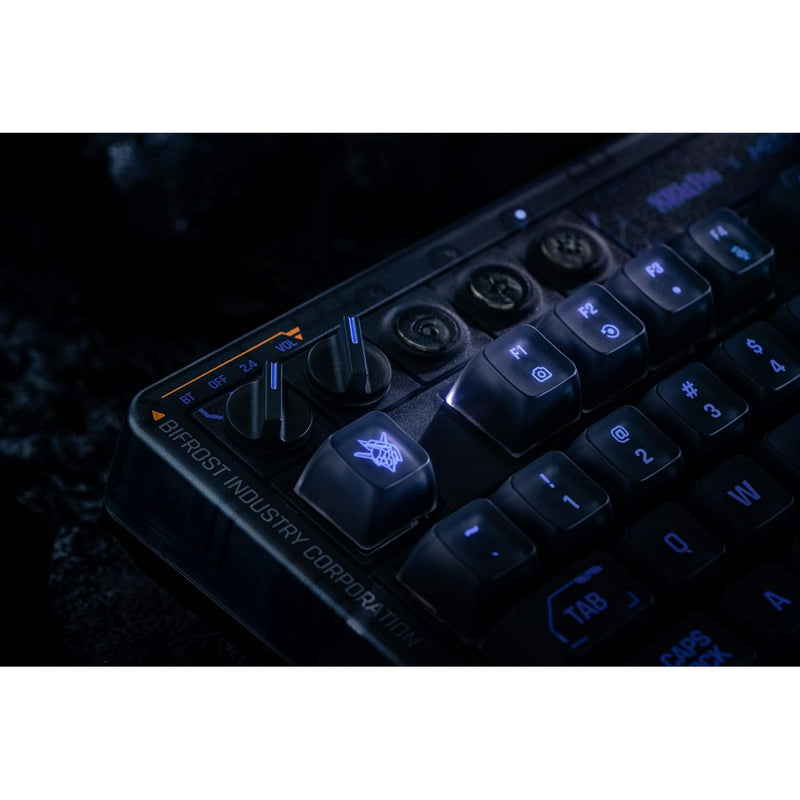 ギャラリービューアに画像をロードする, 8bitdo retro 87 mechanical keyboard - mecha break (zwart, us lay-out (qwerty), kailh box jellyfish pro glaze, 80% (tkl), abs keycaps, hot-swap, bluetooth le 5.0, wireless 2.4ghz, usb)
