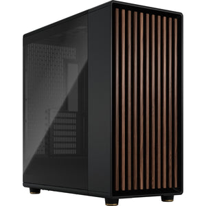 Fractal design north xl midi tower behuizing (zwart houtkleur | 2x usb-a | 1x usb-c | tempered glass)