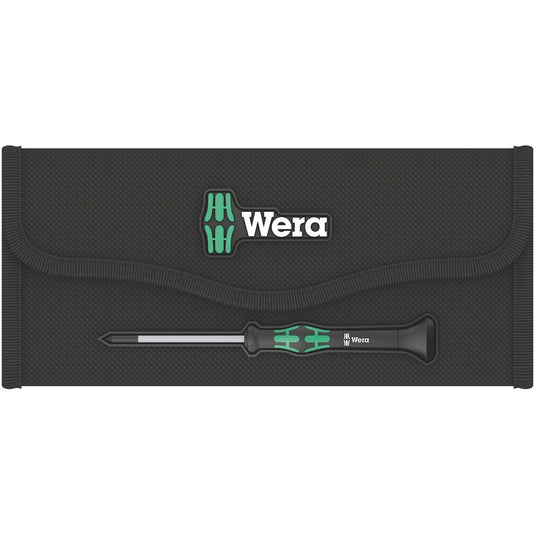Wera compakt micro 21 esd 1 schroevendraaier (zwart groen, voor elektrische apparaten)