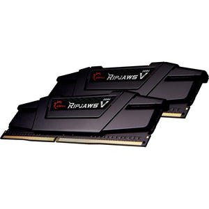G.skill 32 gb ddr4-3600 (2x 16 gb) kit werkgeheugen (zwart, f4-3600c18d-32gvk, ripjaws v)