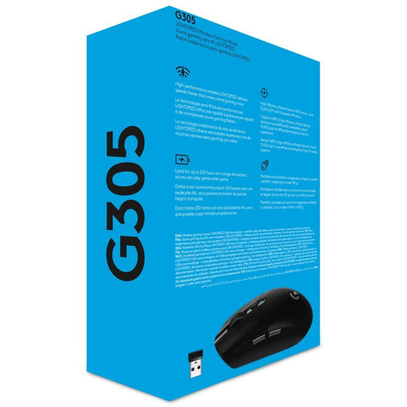 Load image into Gallery viewer, Logitech g305 lightspeed draadloze gaming muis (zwart, 200 - 12.000 dpi)

