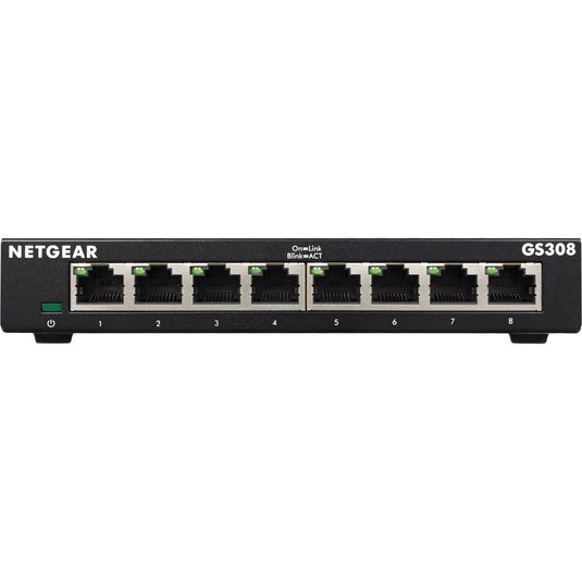 Netgear gs308 switch (zwart)