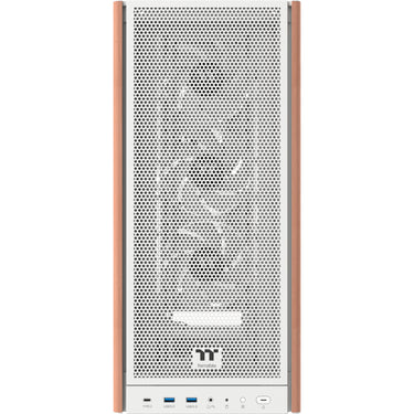 Thermaltake s370 ws snow midi tower behuizing (wit | 2x usb-a | 1x usb-c | tempered glass)