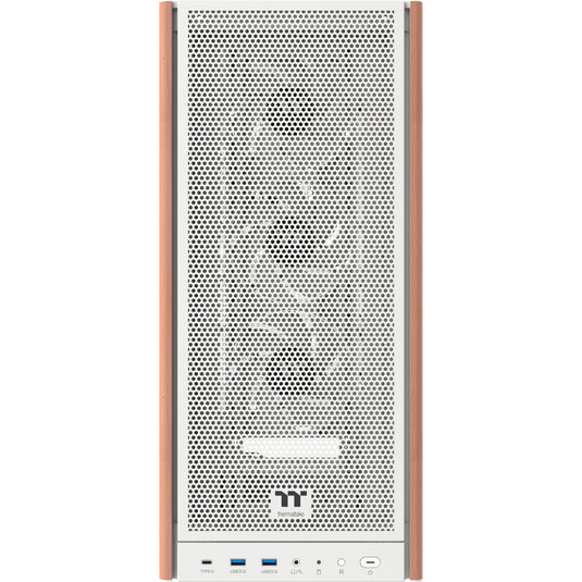 Thermaltake s370 ws snow midi tower behuizing (wit | 2x usb-a | 1x usb-c | tempered glass)