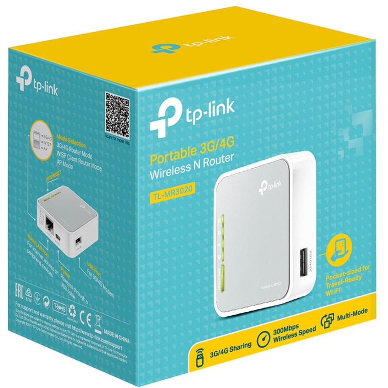 Load image into Gallery viewer, Tp-link tl-mr3020 router (grijs wit, retail)
