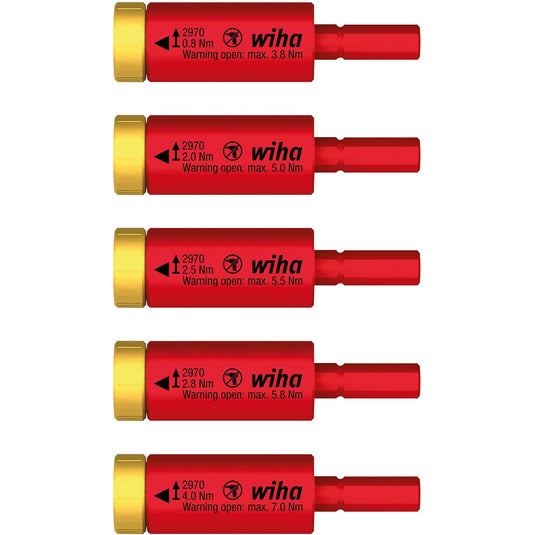 Wiha momentset easytorque adapter electric 41479 (rood geel)