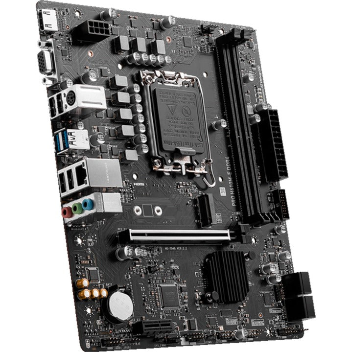 Load image into Gallery viewer, Msi pro h610m-e ddr4 socket 1700 moederbord (zwart, gb-lan, sound, µatx)
