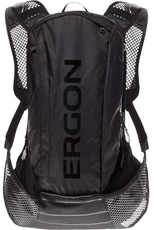 Ergon BX2 Evo Rugtas Zwart - Lichtgewicht - Geschikt voor dagtochten - 10 + 1.5L volume - Waterdicht - Polyester Nylon - Anders bevestigingssysteem - Inclusief regenhoes