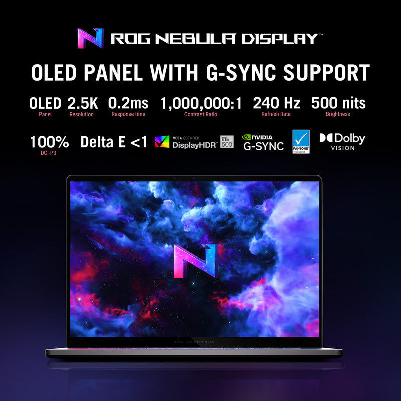 Afbeelding laden in galerijviewer, Asus rog zephyrus g16 gu605cp-qr103w 16 gaming laptop (grijs | core ultra 9 285h | rtx 5070 | 32 gb | 2 tb ssd)
