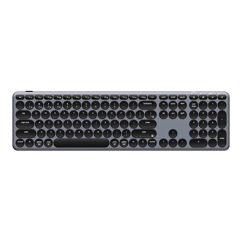 Load image into Gallery viewer, Keychron b5 pro-k1 toetsenbord (grijs, us lay-out (qwerty), scissor switches, 100%, abs keycaps, 2.4 ghz bluetooth usb)
