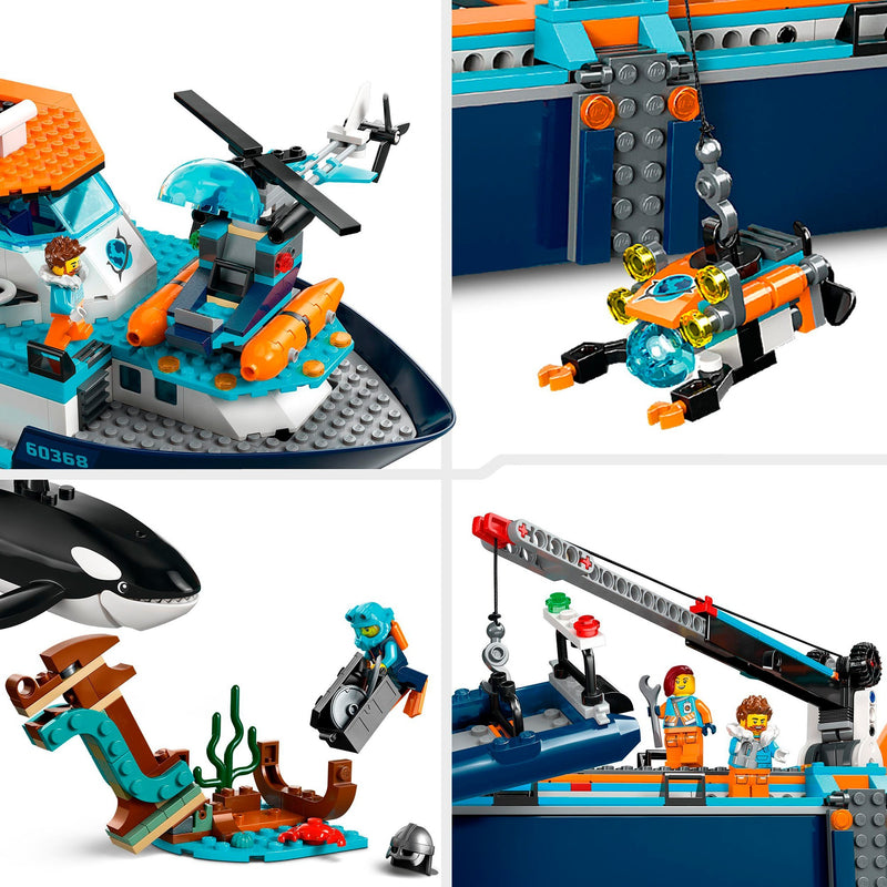 Chargez l'image dans la visionneuse de la galerie, Lego city - poolonderzoeksschip constructiespeelgoed (60368)
