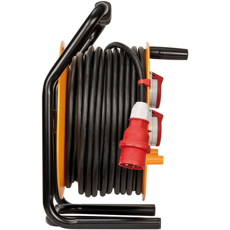 Afbeelding laden in galerijviewer, Brennenstuhl brobusta cee 4 ip44 kabelhaspel, 40m rn-kabel (geel zwart, 40m rn-kabel)
