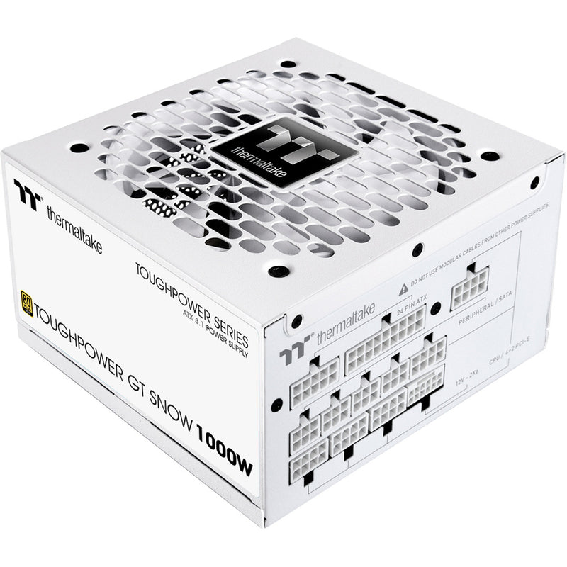 Load image into Gallery viewer, Thermaltake toughpower gt snow modulaire 1000 watt voeding (wit, 5x pcie)
