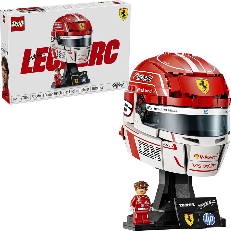 Chargez l'image dans la visionneuse de la galerie, Lego editions scuderia ferrari hp helm van charles leclerc - 43014
