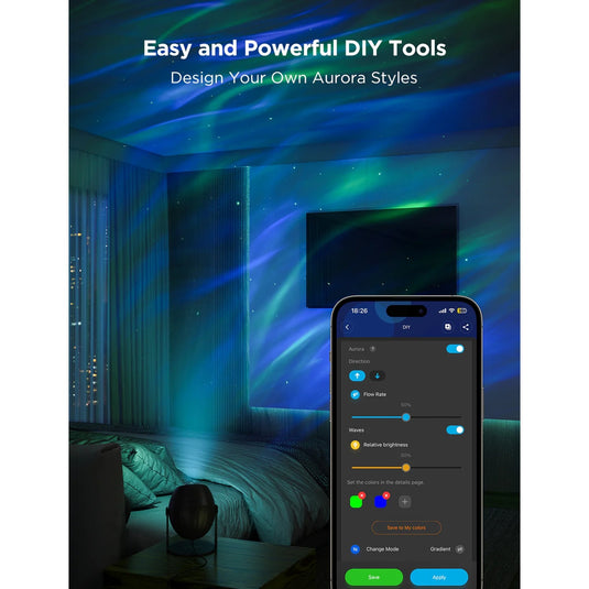 Govee sterrenprojector matter rgbw - aurora projector
