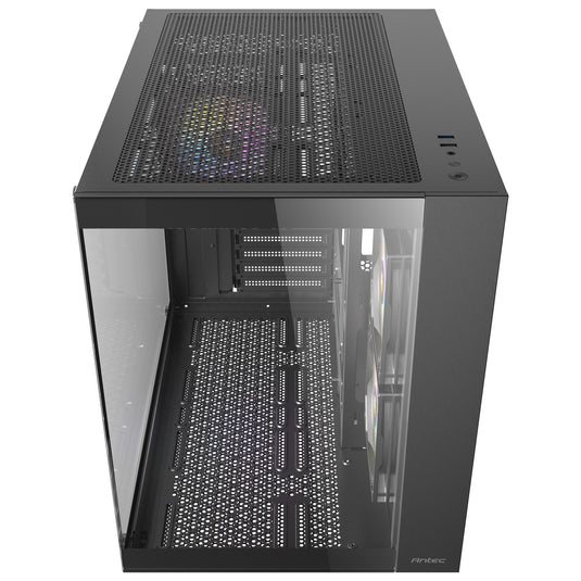 Antec cx800 argb midi tower behuizing (zwart | 2x usb-a | tempered glass)