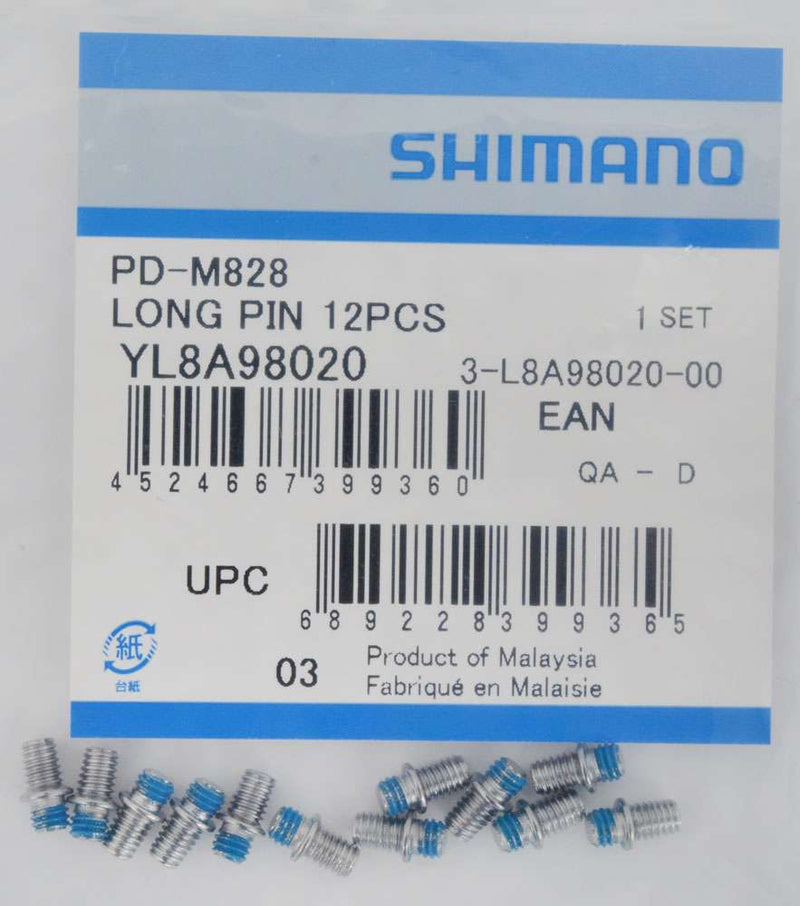 Load image into Gallery viewer, Shimano replacement pins for pd-m828 m8040 long (12 pieces)
