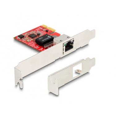 Delock pci express x1 card naar 1 x rj45 2,5 gigabit lan i225 nbase-t - low profile netwerkadapter