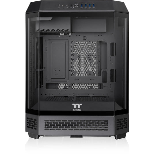Thermaltake the tower 600 midi tower behuizing (zwart | 4x usb-a | 1x usb-c | tempered glass)