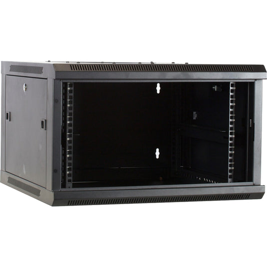 Dsi 6u wandkast met glazen deur - ds6606 server rack (zwart, 600 x 600 x 368mm)