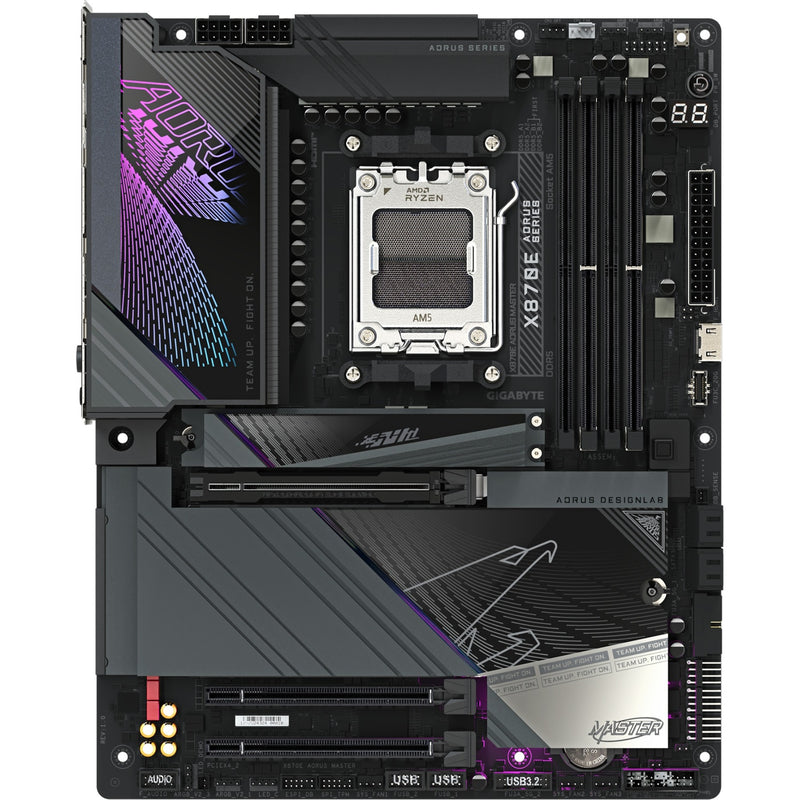 Load image into Gallery viewer, Gigabyte x870e aorus master socket am5 moederbord (zwart, raid, 5 gb-lan, wi-fi 7, bt, sound, atx)
