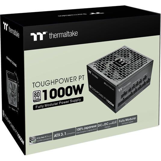 Thermaltake toughpower pt modulaire 1000 watt voeding (1x 12v-2x6, 2x pcie)