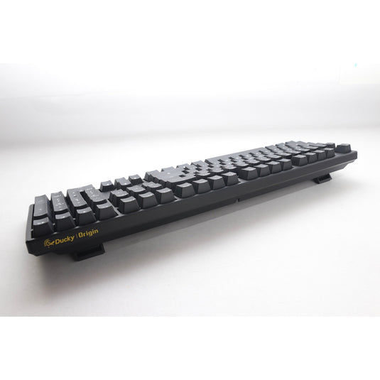 Ducky origin phantom black mechanisch toetsenbord (zwart, us lay-out (qwerty), cherry mx speed silver, 100%, hot swap, pbt double-shot keycaps)