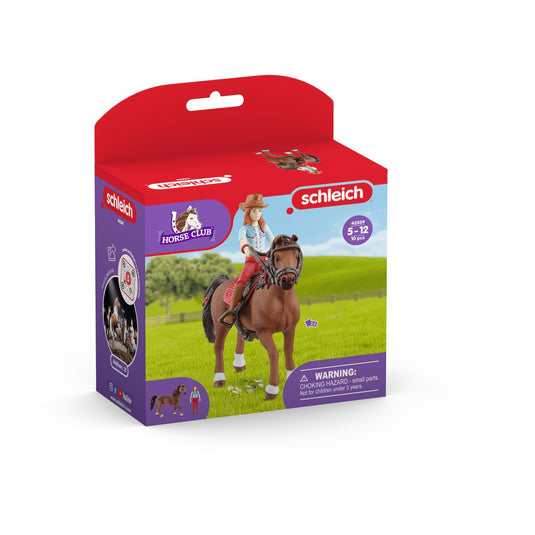 Schleich horse club - hannah cayenne speelfiguur (42539)