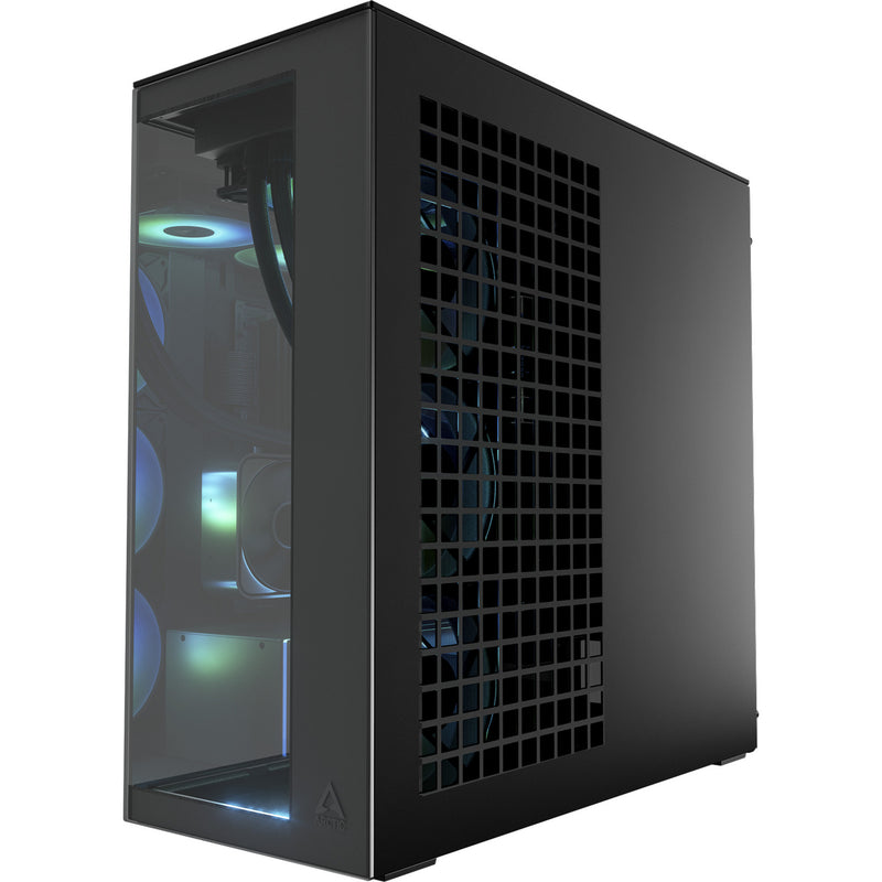 Load image into Gallery viewer, Arctic xtender vg midi tower behuizing (zwart | 2x usb-a | 1x usb-c | rgb | tempered glass)
