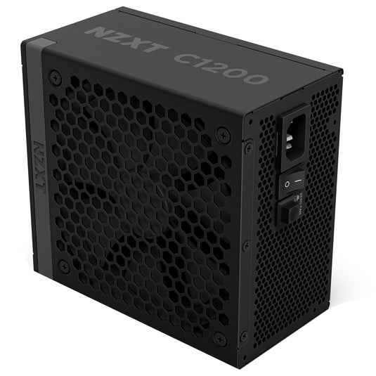 Nzxt c1200 gold atx 3.1 modulaire 1200 watt voeding (zwart, 1x 12v-2x6, 3x pcie)